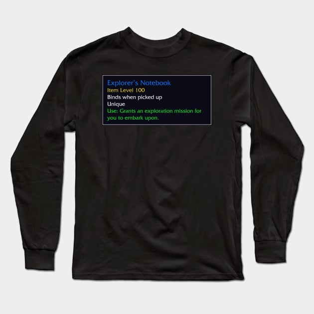 Explorer's Notebook Long Sleeve T-Shirt by snitts